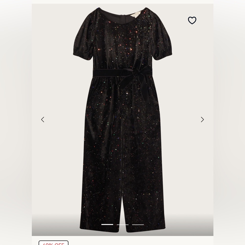 Monsoon Velvet Sparkle Jumpsuit
